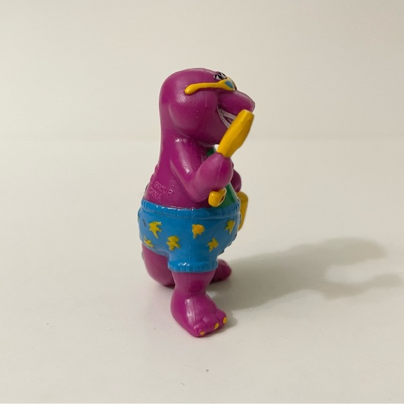 Vtg 1993 Barney With Crown and at the Beach Loose Figures Lyons Group - Picture 12 of 15